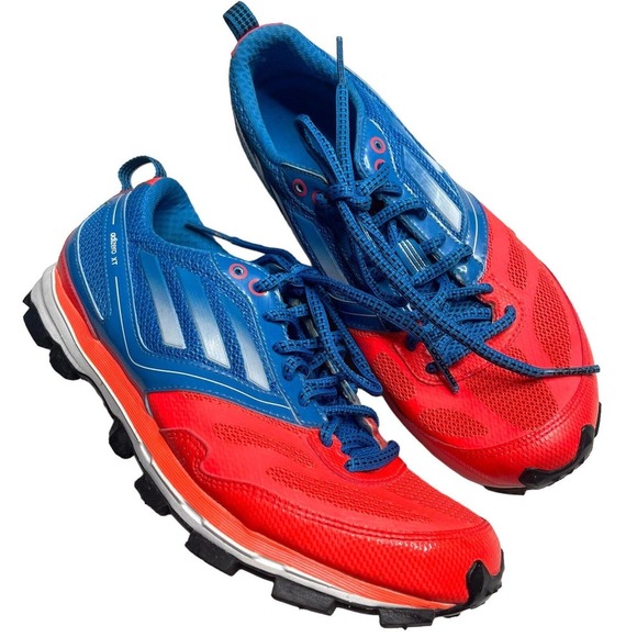 adidas Adizero XT 4 Athletic Trail Running Shoes Blue Orange, Size 6.5 - Picture 1 of 8